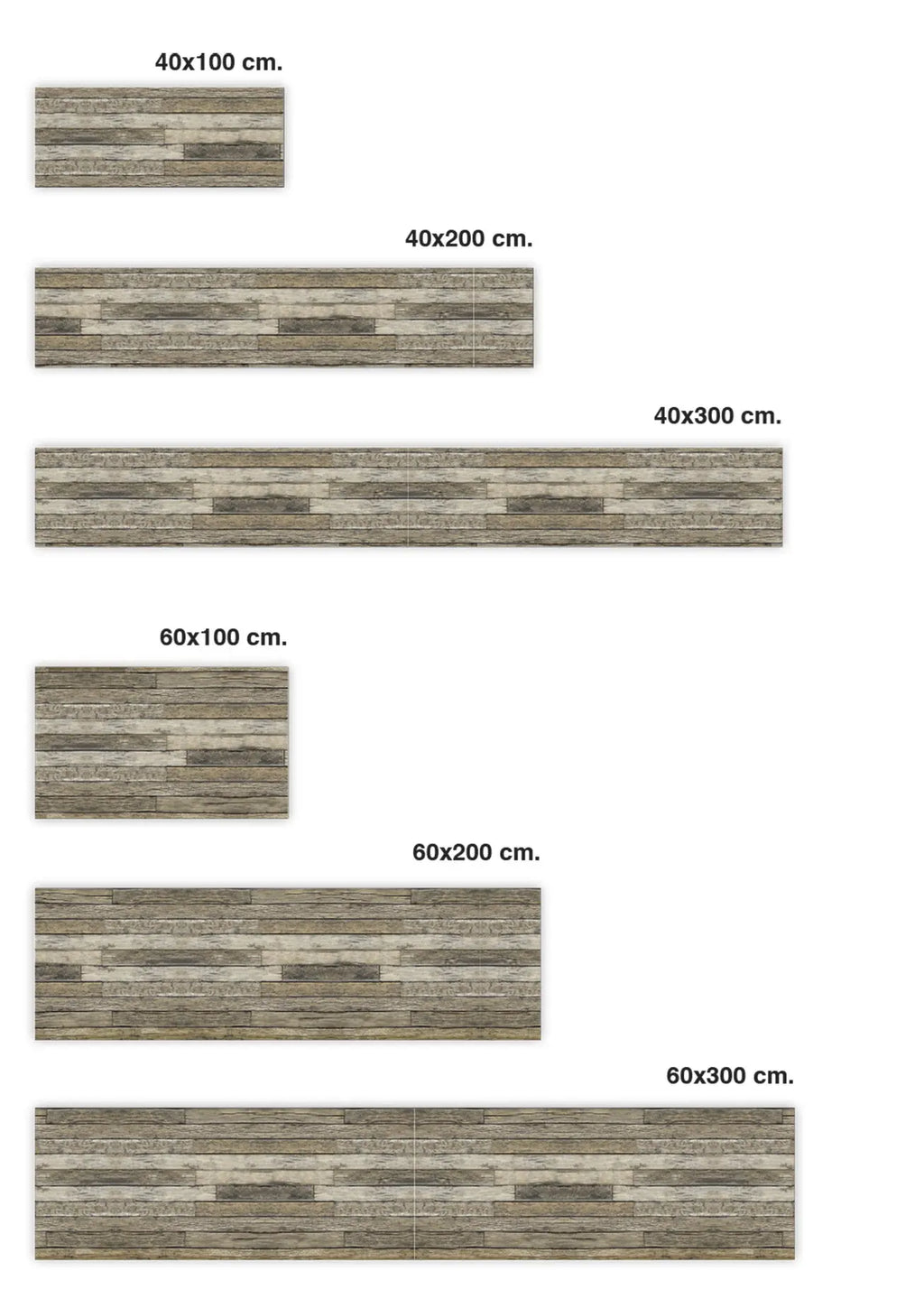 Frente de Cocina Textura Madera Marrón freeshipping - Home and Living