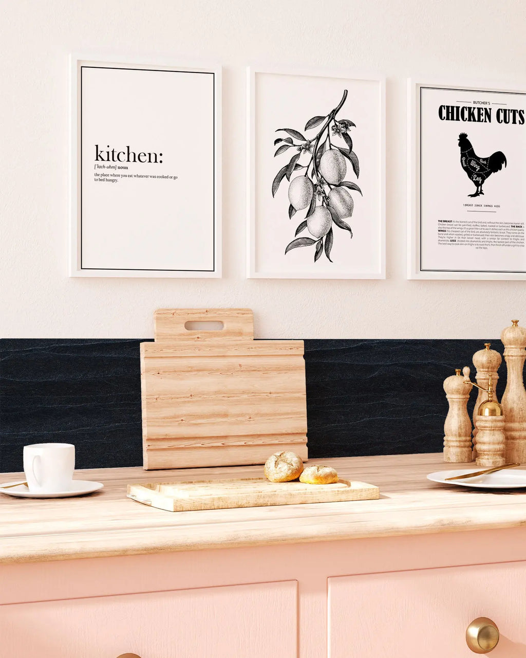 Frentes de Cocina Piedra Negra freeshipping - Home and Living