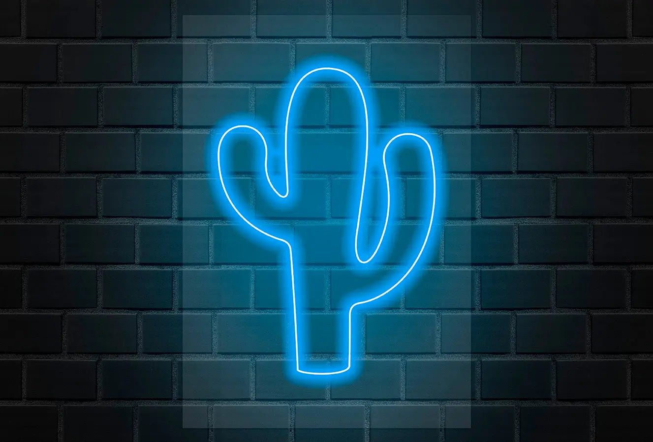Neón Flex LED Cactus Azul freeshipping - Home and Living