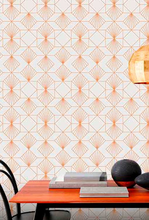 Papel Pintado Geometría Reloj de Arena Home & Living 