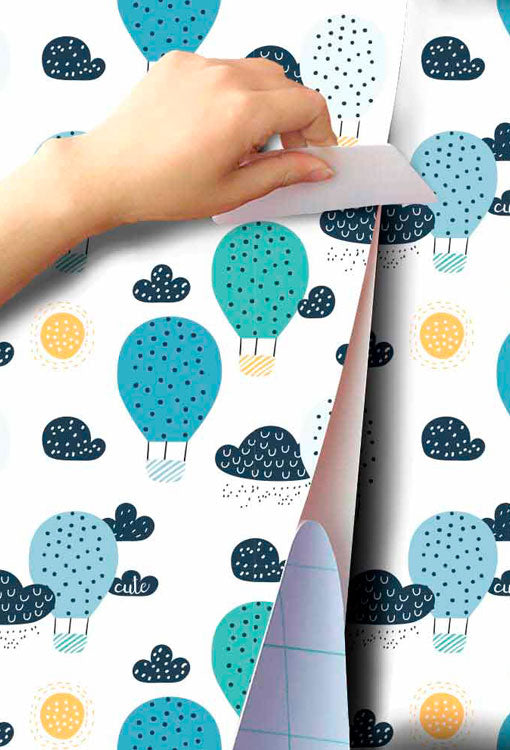 Papel Pintado Globos Aerostáticos Home & Living 