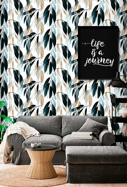 Papel Pintado Hojas Home & Living 