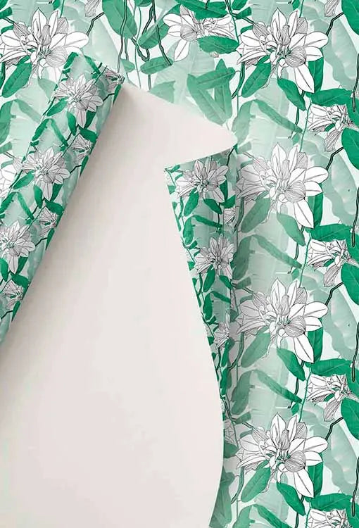 Papel Pintado Hojas Verdes Home & Living 