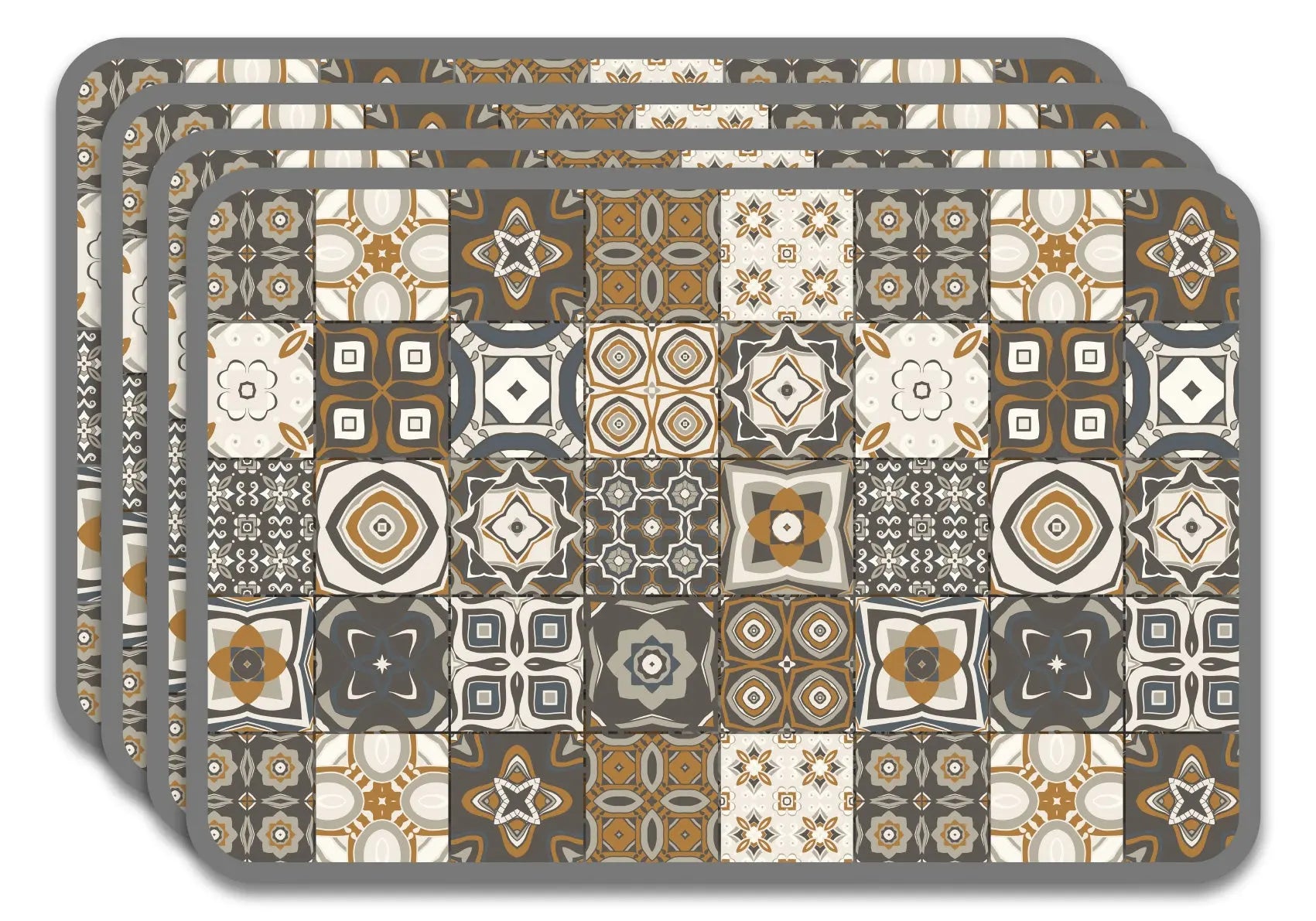 Salvamanteles Hidráulicos Naranja 45x30 cm Pack de 4 freeshipping - Home and Living