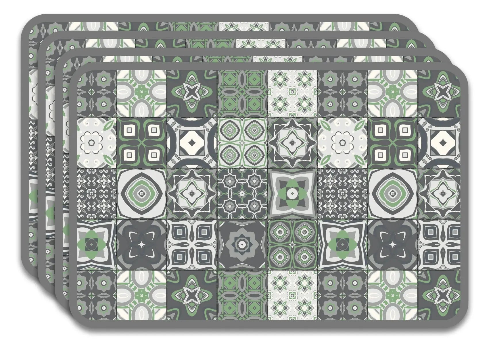 Salvamanteles Hidráulicos Verde 45x30 cm Pack de 4 freeshipping - Home and Living