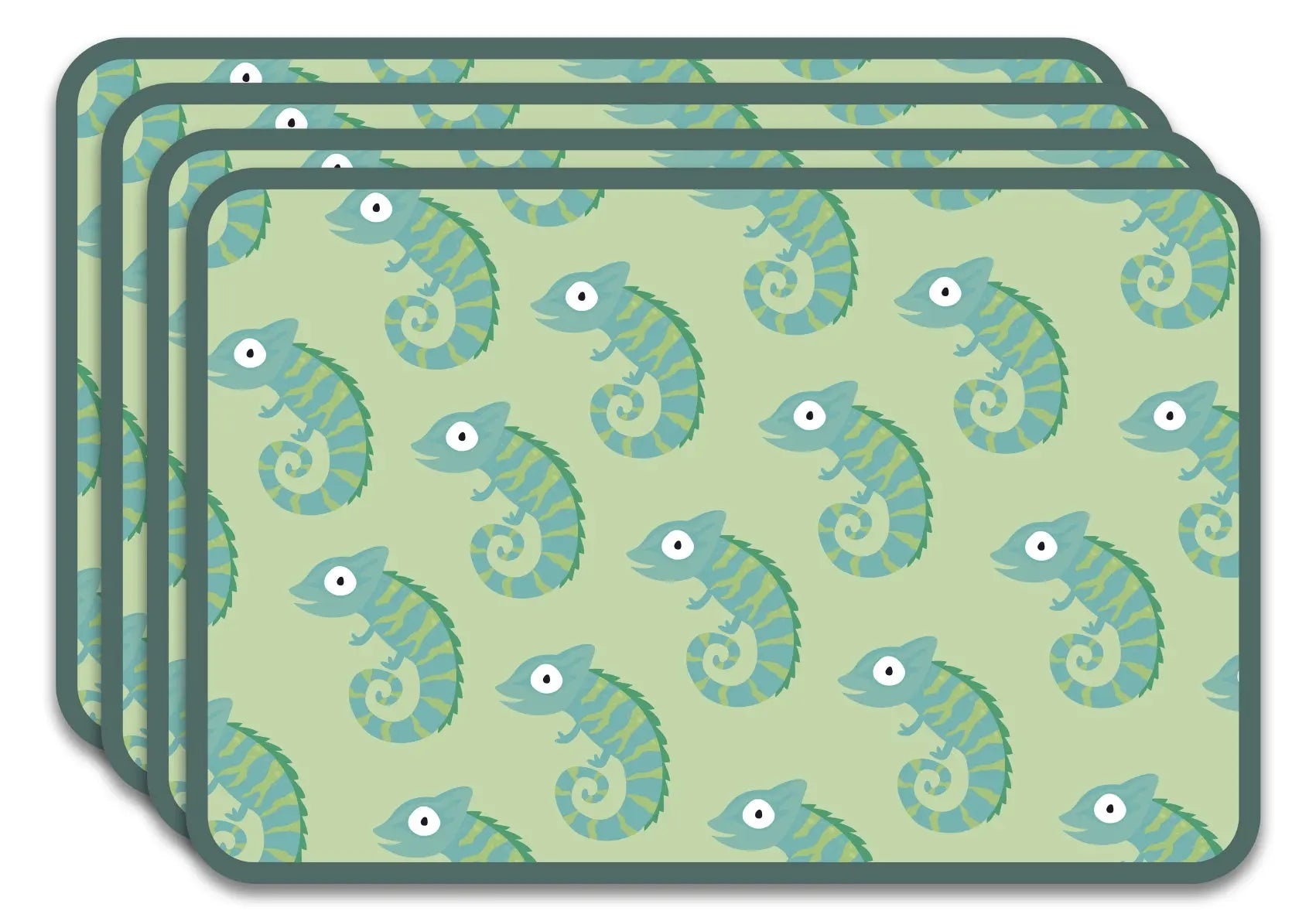 Salvamanteles Infantiles Camaleón 45x30 cm Pack de 4 freeshipping - Home and Living