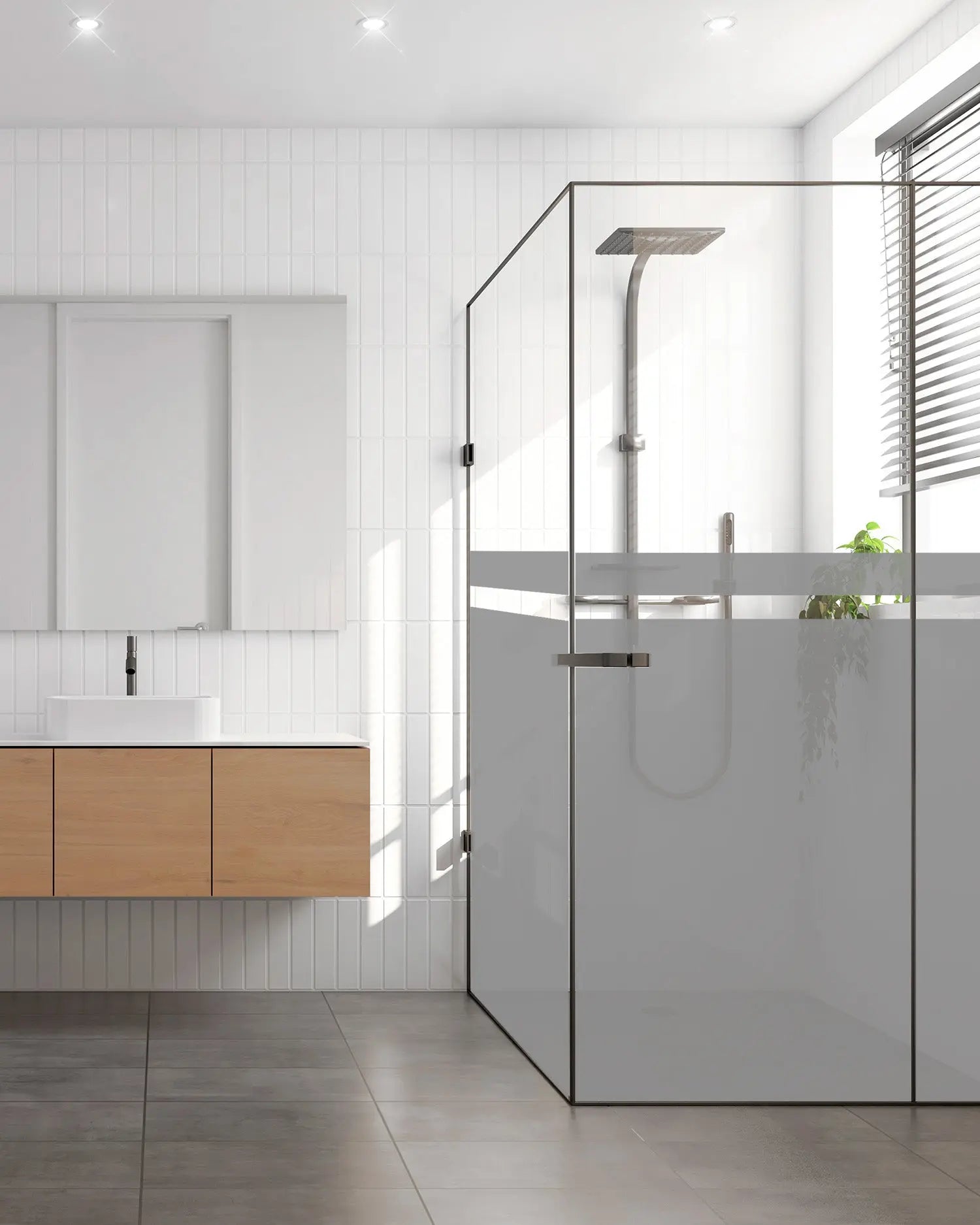 Vinilo para Ventanas Adhesivo Gris freeshipping - Home and Living