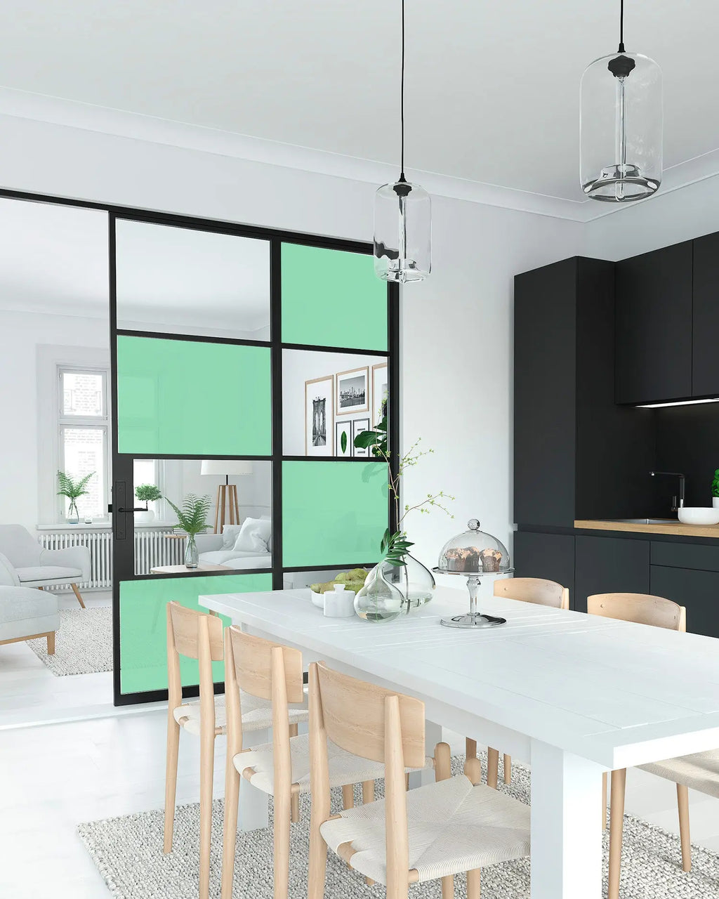 Vinilo para Ventanas Adhesivo Verde freeshipping - Home and Living