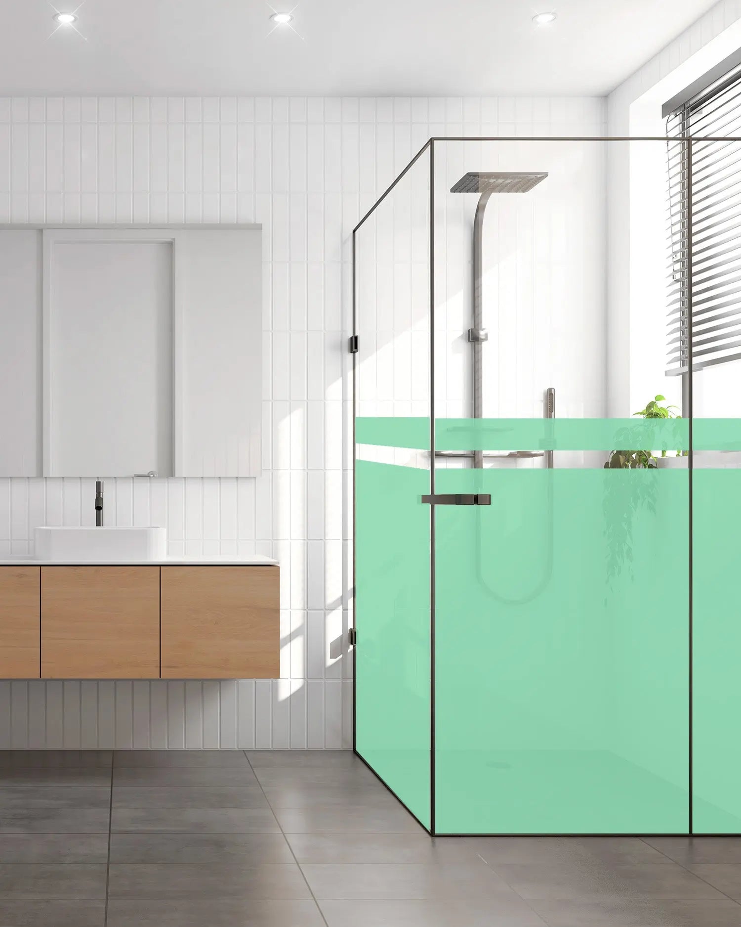 Vinilo para Ventanas Adhesivo Verde freeshipping - Home and Living