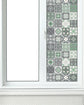 Vinilo para Ventanas Baldosa Hidráulico Verde freeshipping - Home and Living