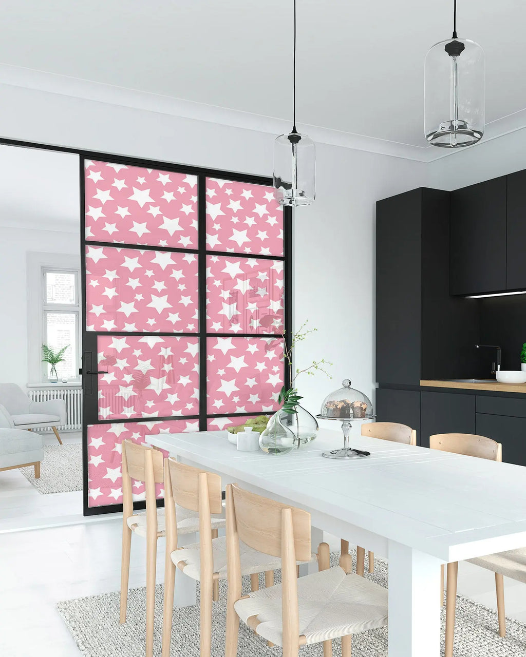 Vinilo para Ventanas Estrellas Rosa freeshipping - Home and Living