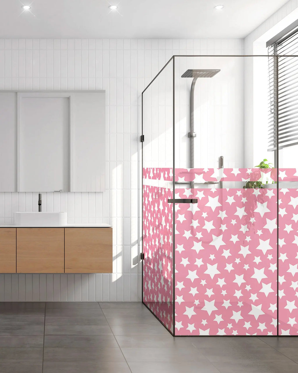 Vinilo para Ventanas Estrellas Rosa freeshipping - Home and Living