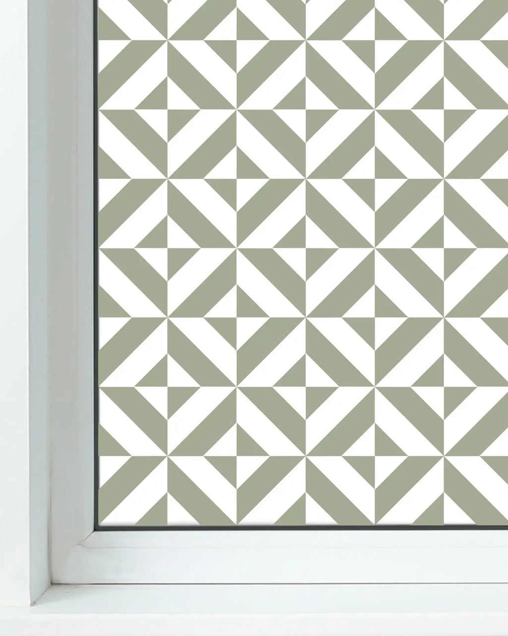 Vinilo para Ventanas Geometría Verde freeshipping - Home and Living