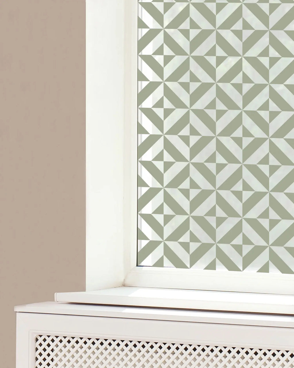 Vinilo para Ventanas Geometría Verde freeshipping - Home and Living