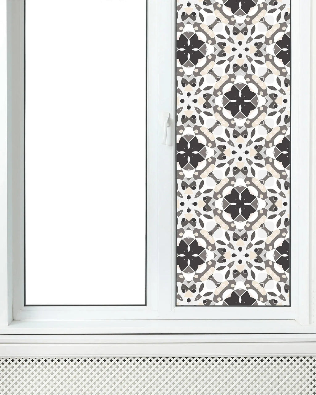 Vinilo para Ventanas Hidráulico Oriental Mosaico Gris freeshipping - Home and Living