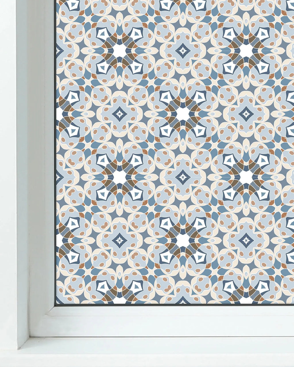 Vinilo para Ventanas Hidráulico Tipo Oriental Azul freeshipping - Home and Living