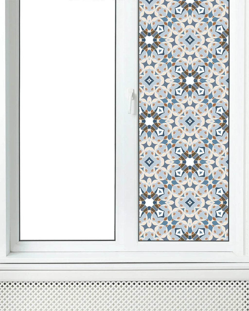 Vinilo para Ventanas Hidráulico Tipo Oriental Azul freeshipping - Home and Living