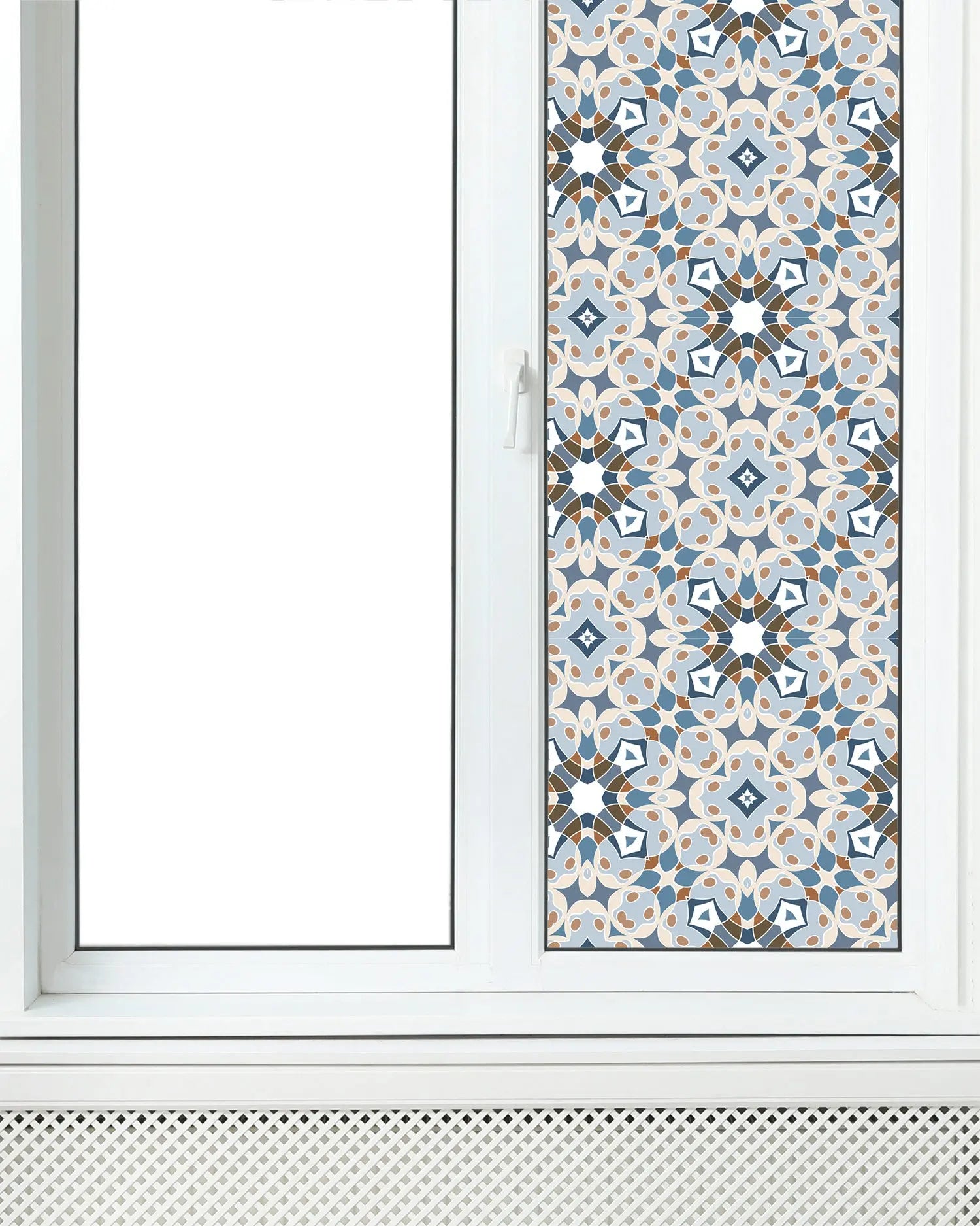 Vinilo para Ventanas Hidráulico Tipo Oriental Azul freeshipping - Home and Living